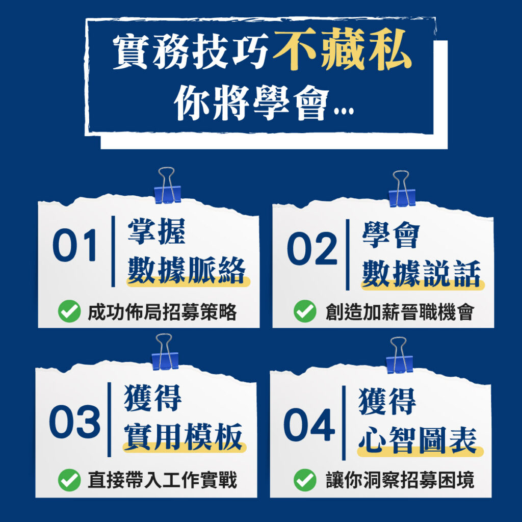 《招募漏斗》突破徵才困境 : 一次懂數據思維與實務解析
